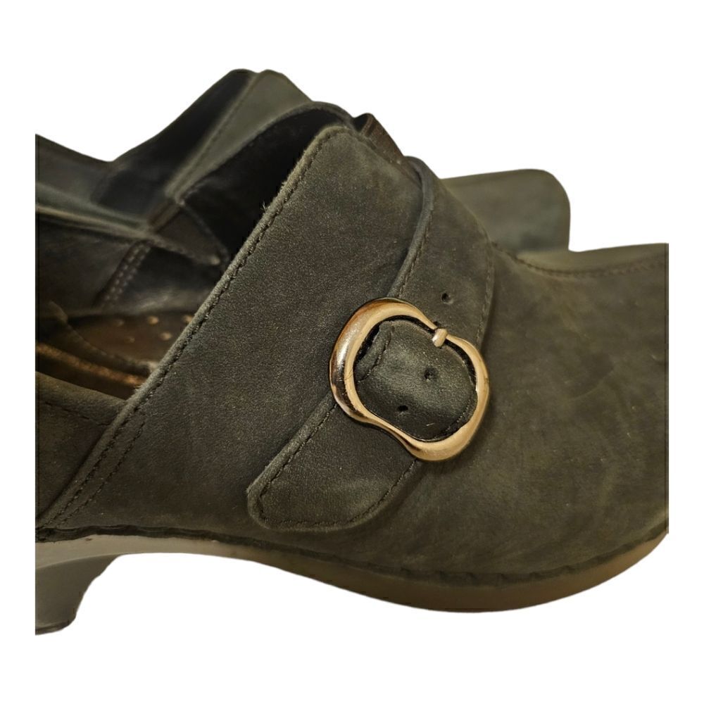 DANSKO Tamara Professional Clog Mule‎ Black Buckle Nursing Work Shoe - Size 38 - Picture 6 of 9